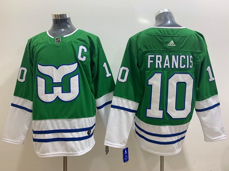 Hartford Whalers Ron Francis 10 2020 Nhl Green Jersey Jersey