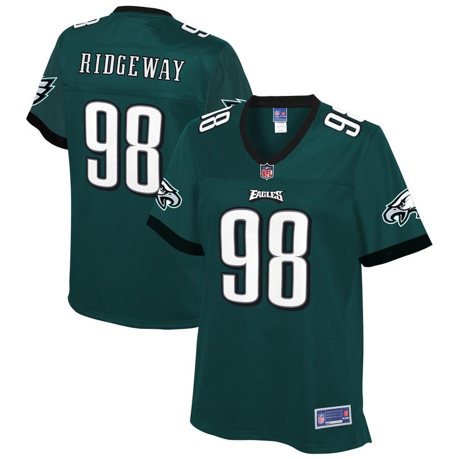 Hassan Ridgeway Philadelphia Eagles Nfl Pro Line Womens Player Jersey Midnight Green