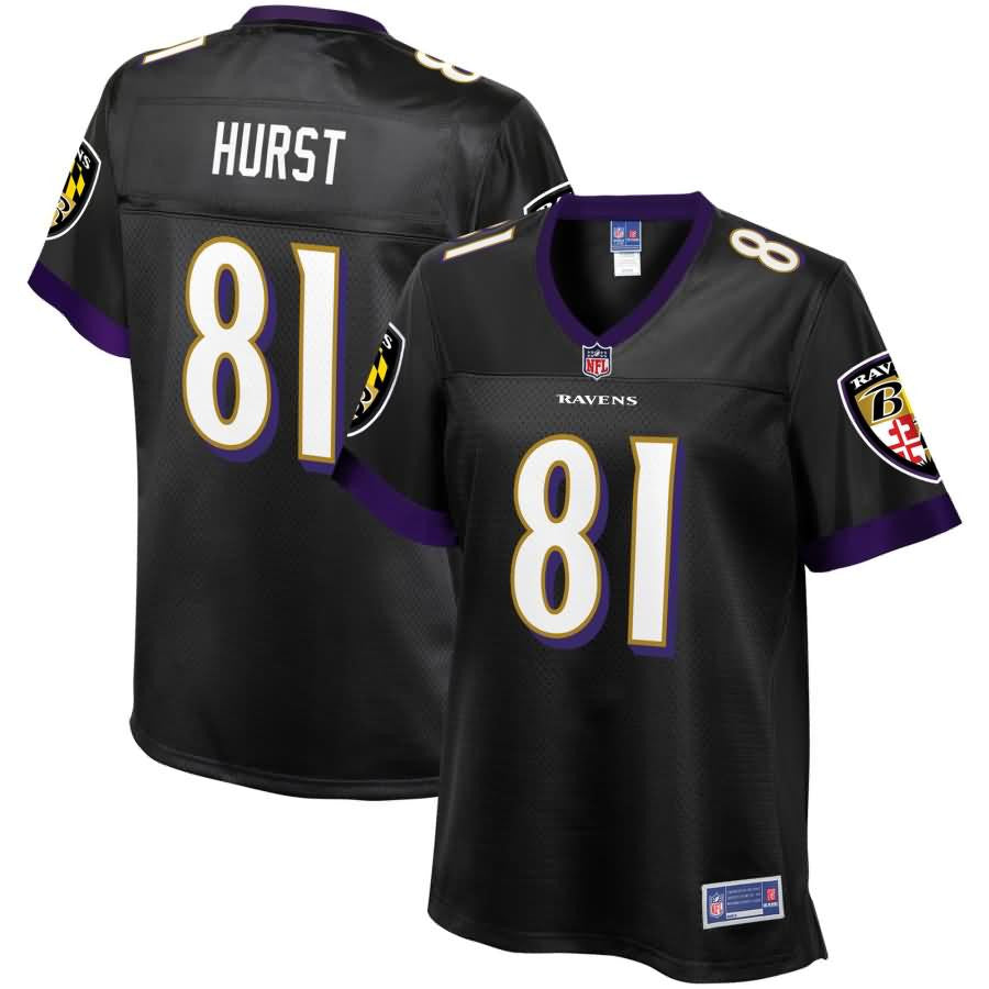Hayden Hurst Baltimore Ravens Nfl Pro Line Womens Alternate Player Jersey Black
