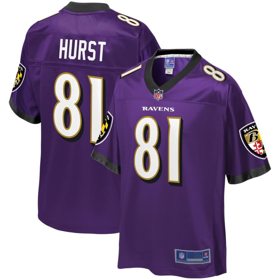 Hayden Hurst Baltimore Ravens Nfl Pro Line Youth Player Jersey Purple