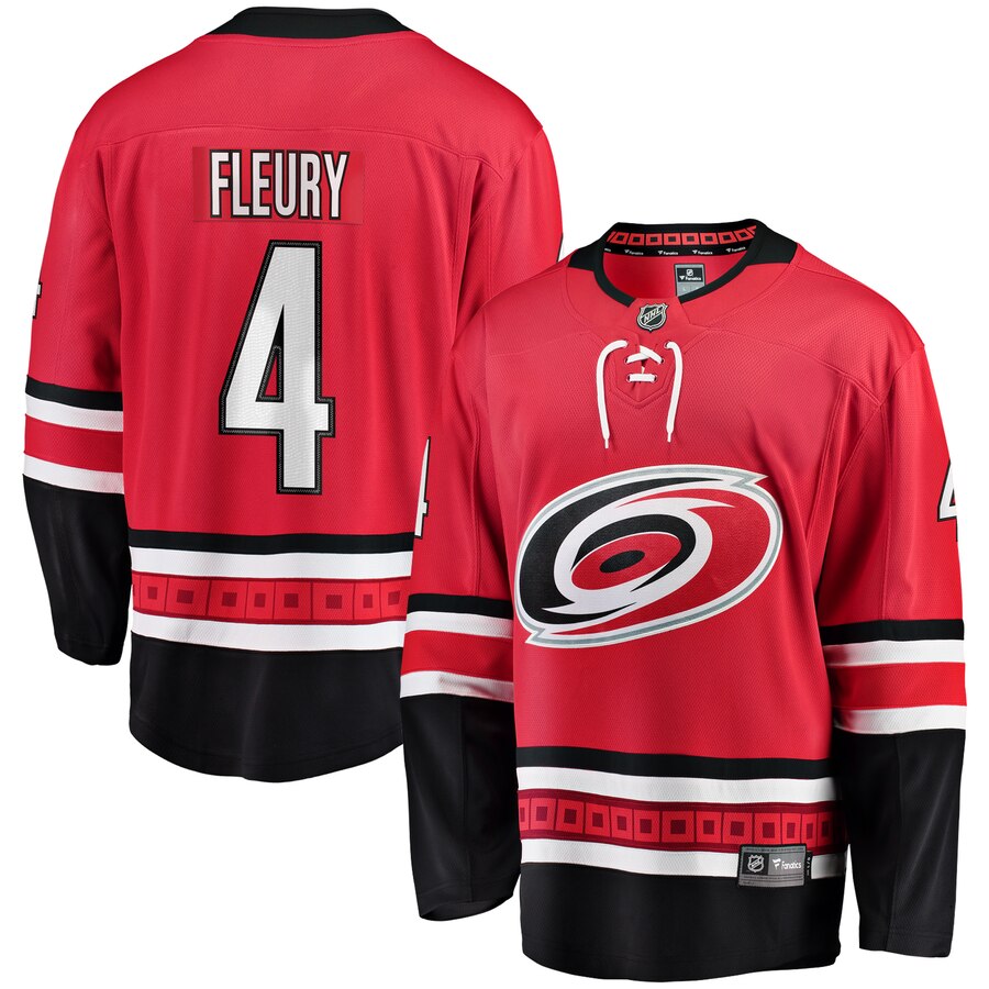 Haydn Fleury Carolina Hurricanes Fanatics Branded Breakaway Player Jersey Red