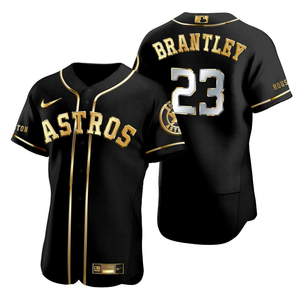 Houston Astros 23 Martin Maldonado Mlb Golden Brandedition Black Jersey Gift For Astros Fans