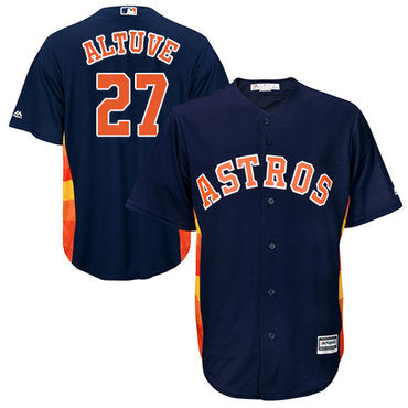 Houston Astros 27 Jose Altuve Navy Blue New Cool Base Stitched Baseball Jersey