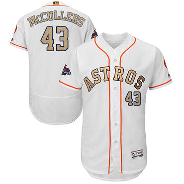 Houston Astros 43 Lance Mccullers White Flexbase Authentic 2018 Gold Program Cool Base Stitched Mlb Jersey