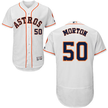 Houston Astros 50 Charlie Morton White Flexbase Authentic Collection Stitched Baseball Jersey
