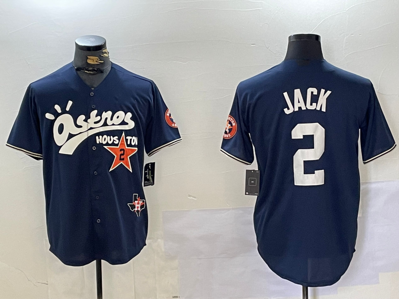 Houston Astros #2 Alex Bregman Navy Cactus Jack Vapor Premier Stitched Baseball