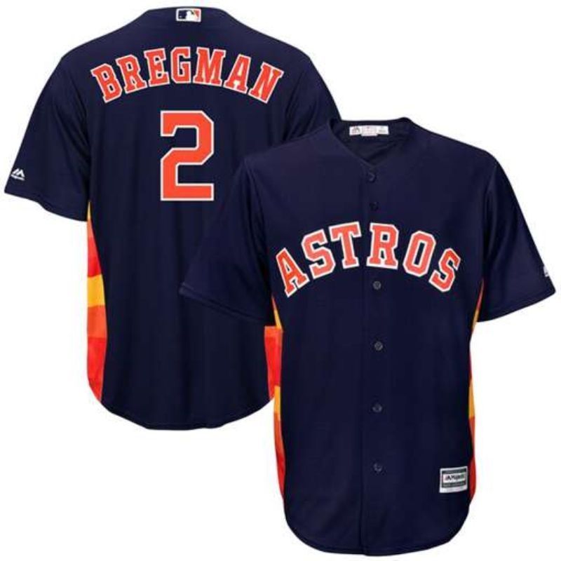 Houston Astros Alex Bregman 2 2020 Mlb Dark Blue Jersey