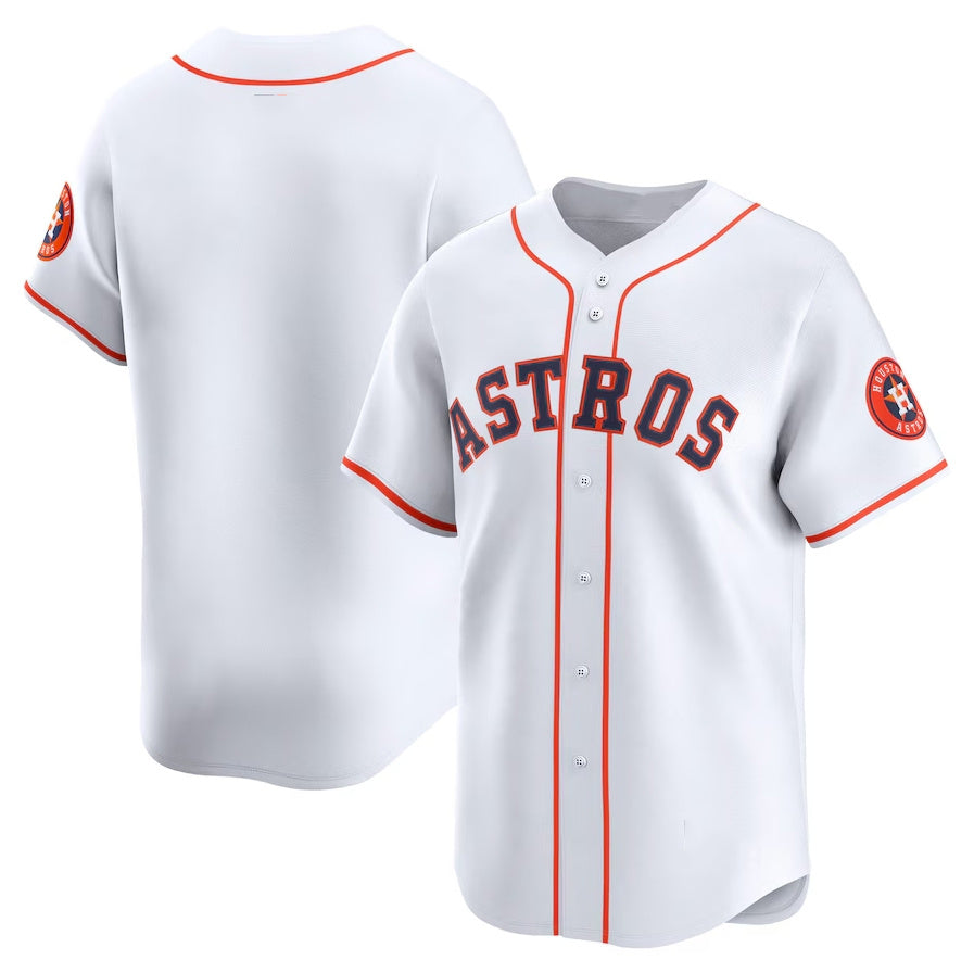 Houston Astros Home Limited Jersey White Stitched Baseball Jersey