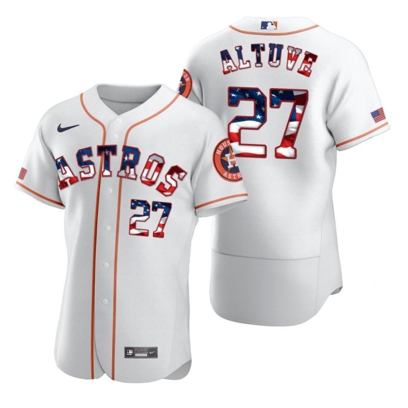Houston Astros Jose Altuve 27 2020 Mlb White Jersey