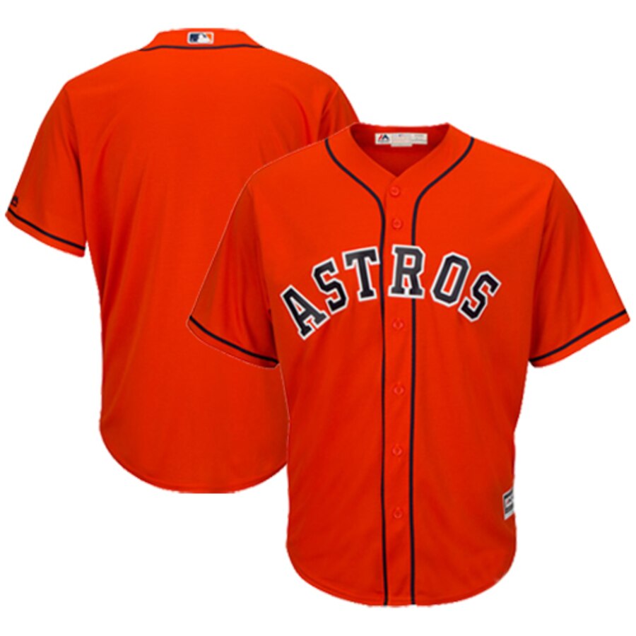 Houston Astros Majestic Official Cool Base Jersey Orange