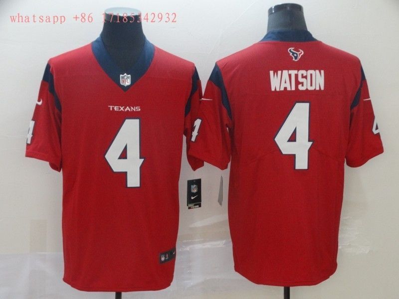 Houston Texans Deshaun Watson 4 2020 Nfl Red Jersey Jersey