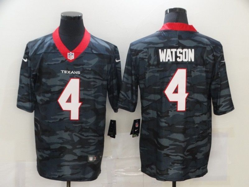 Houston Texans Deshaun Watson 4 Nfl 2020 Camo Jersey