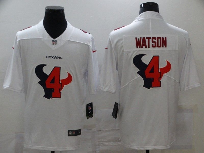 Houston Texans Deshaun Watson 4 Nfl 2020 White Jersey