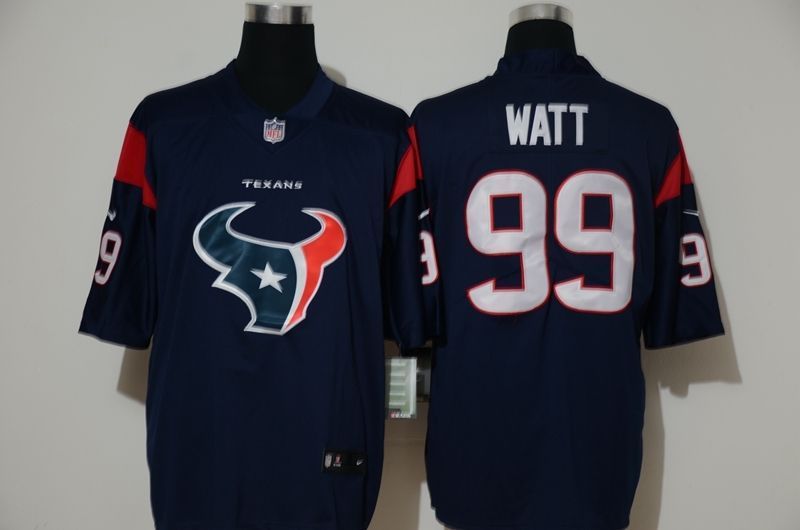 Houston Texans Jj Watt 99 Nfl 2020 Black Blue Jersey