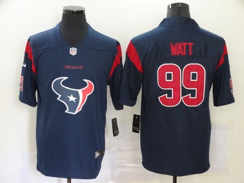 Houston Texans Justin James Watt 99 Nfl 2020 Navy Jersey