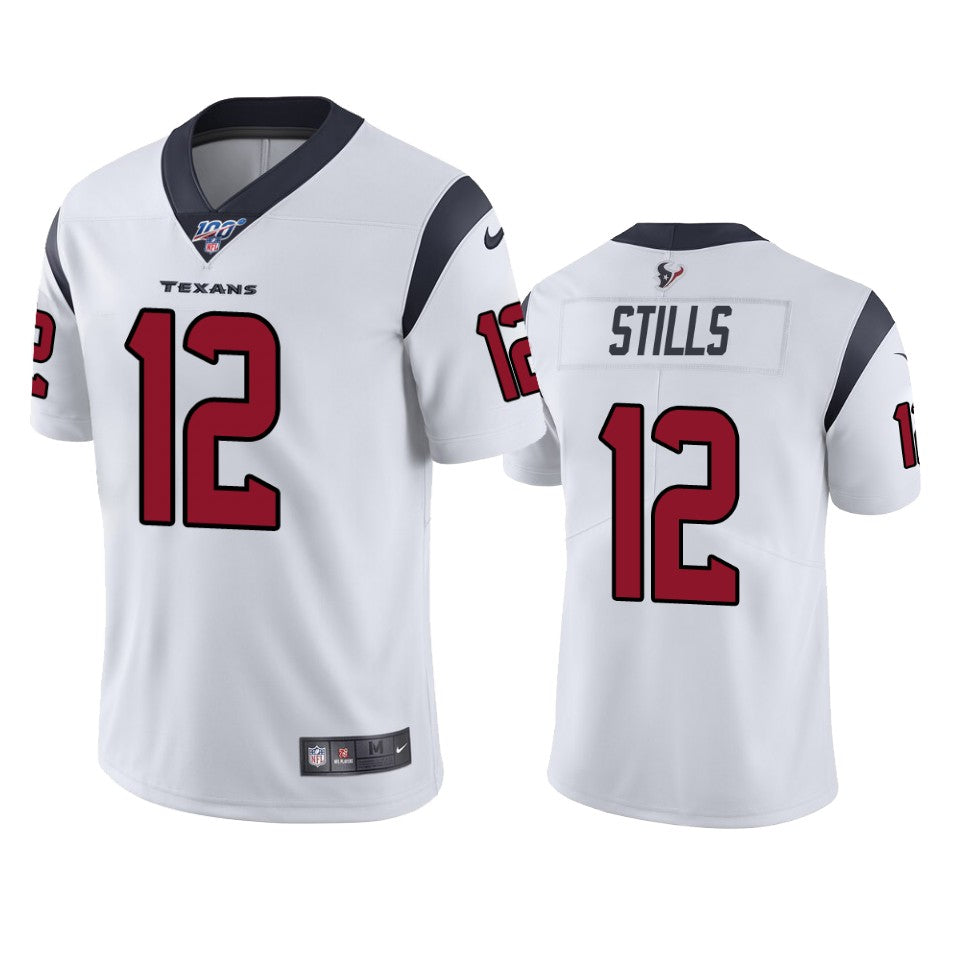 Houston Texans Kenny Stills White 100th Season Vapor Limited Jersey