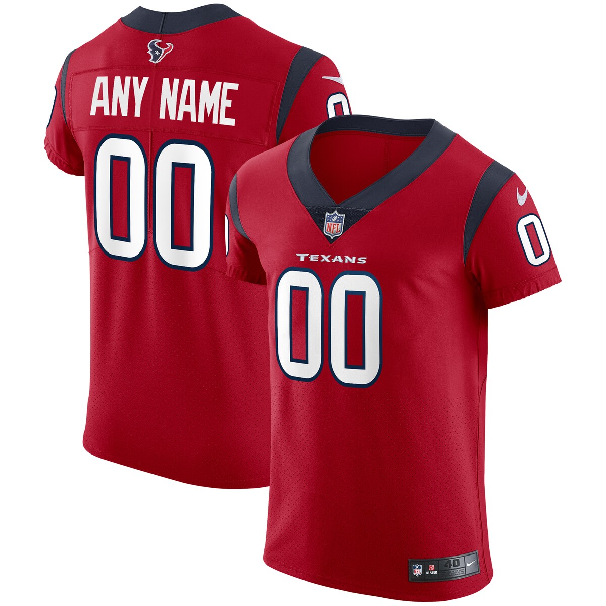 Houston Texans Nike Vapor Elite Custom Jersey Red