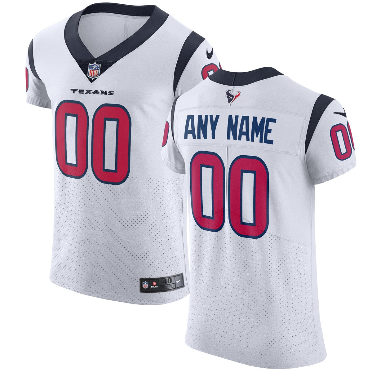 Houston Texans Nike Vapor Untouchable Custom Elite Jersey White