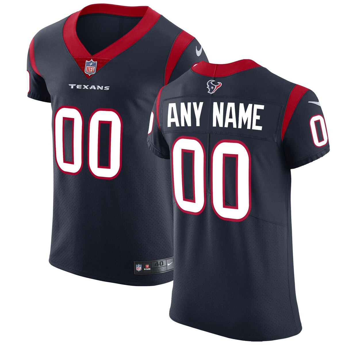 Houston Texans Nike Vapor Untouchable Elite Custom Jersey Navy