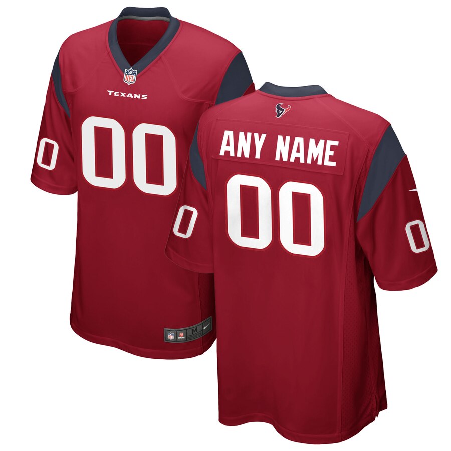 Houston Texans Nike Youth Game Custom Jersey Red