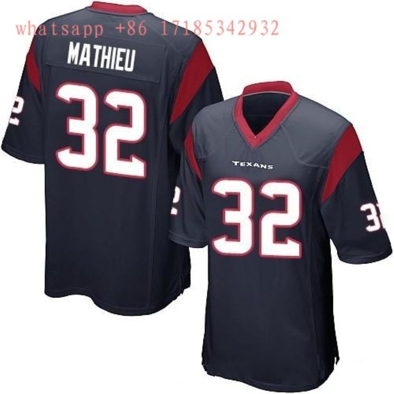 Houston Texans Tyrann Mathieu 32 2020 Nfl Blue Jersey Jersey