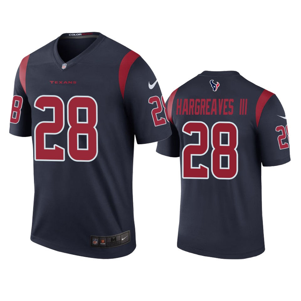 Houston Texans Vernon Hargreaves Iii Navy Color Rush Legend Jersey