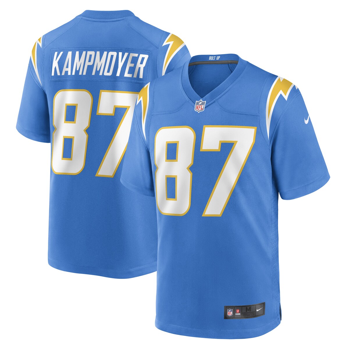 Hunter Kampmoyer Los Angeles Chargers Nike Game Player Jersey Powder Blue