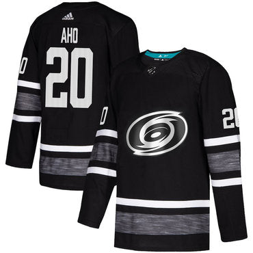Hurricanes 20 Sebastian Aho Black Authentic 2019 All star Stitched Hockey Jersey