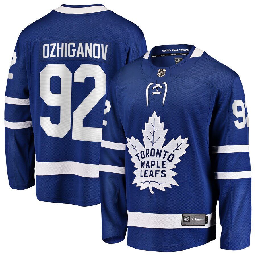 Igor Ozhiganov Toronto Maple Leafs Fanatics Branded Home Breakaway Player Jersey Blue