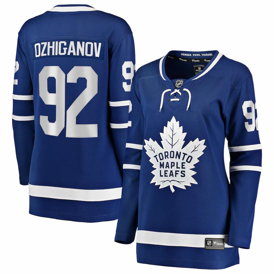 Igor Ozhiganov Toronto Maple Leafs Fanatics Branded Womens Home Breakaway Player Jersey Blue
