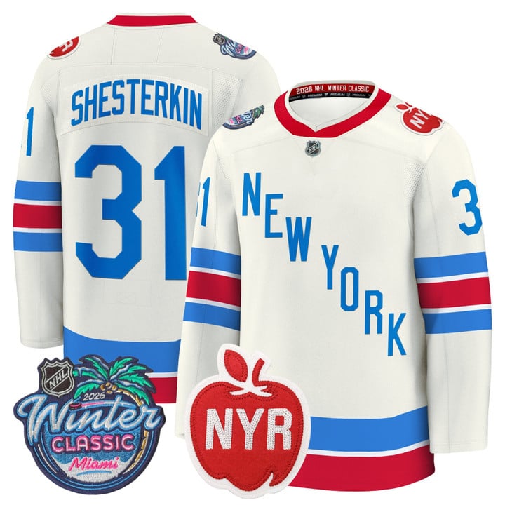 Igor Shesterkin Jersey #31 New York Rangers 2026 Winter Classic Premium Stitched
