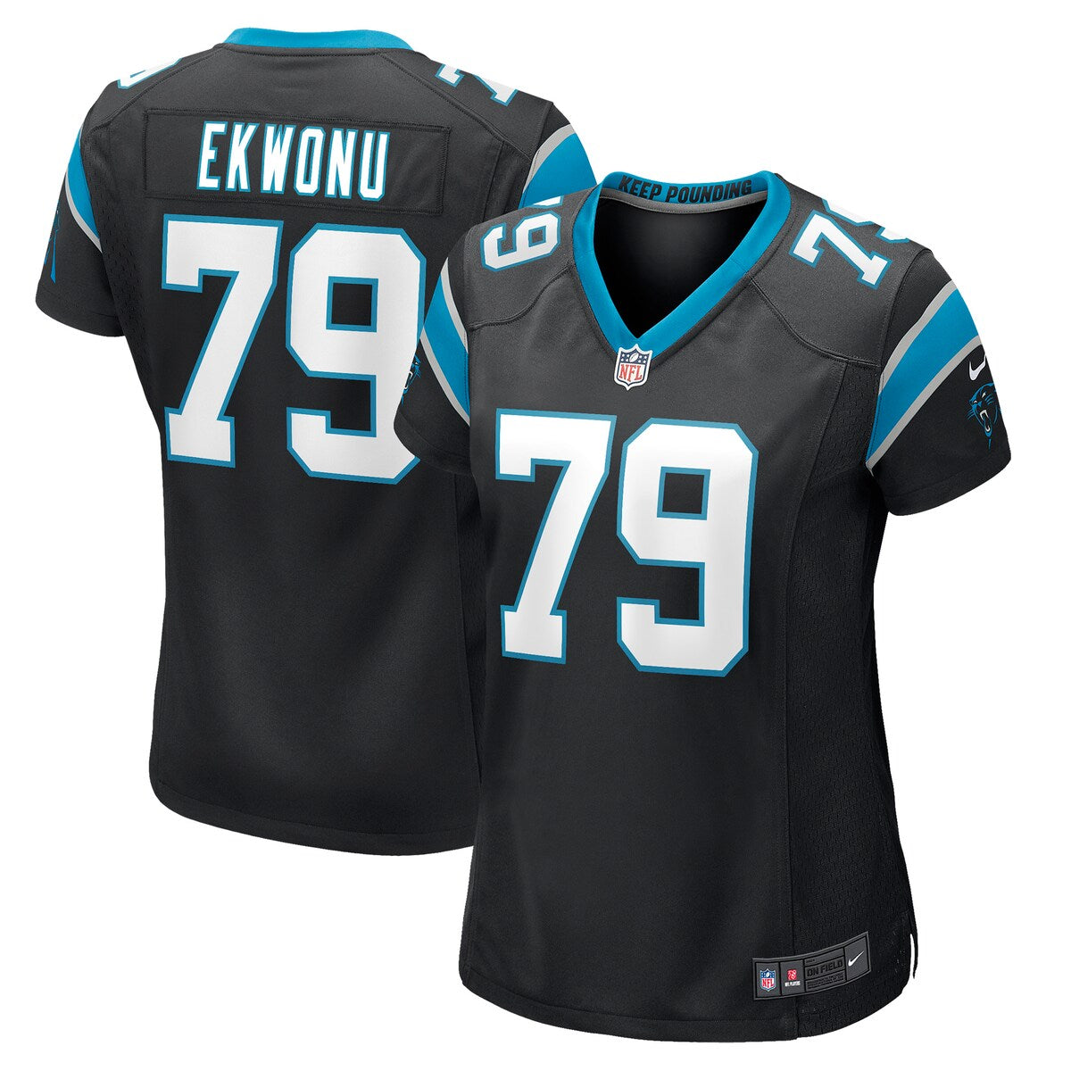 Ikem Ekwonu Carolina Panthers Nike Womens Player Game Jersey Black