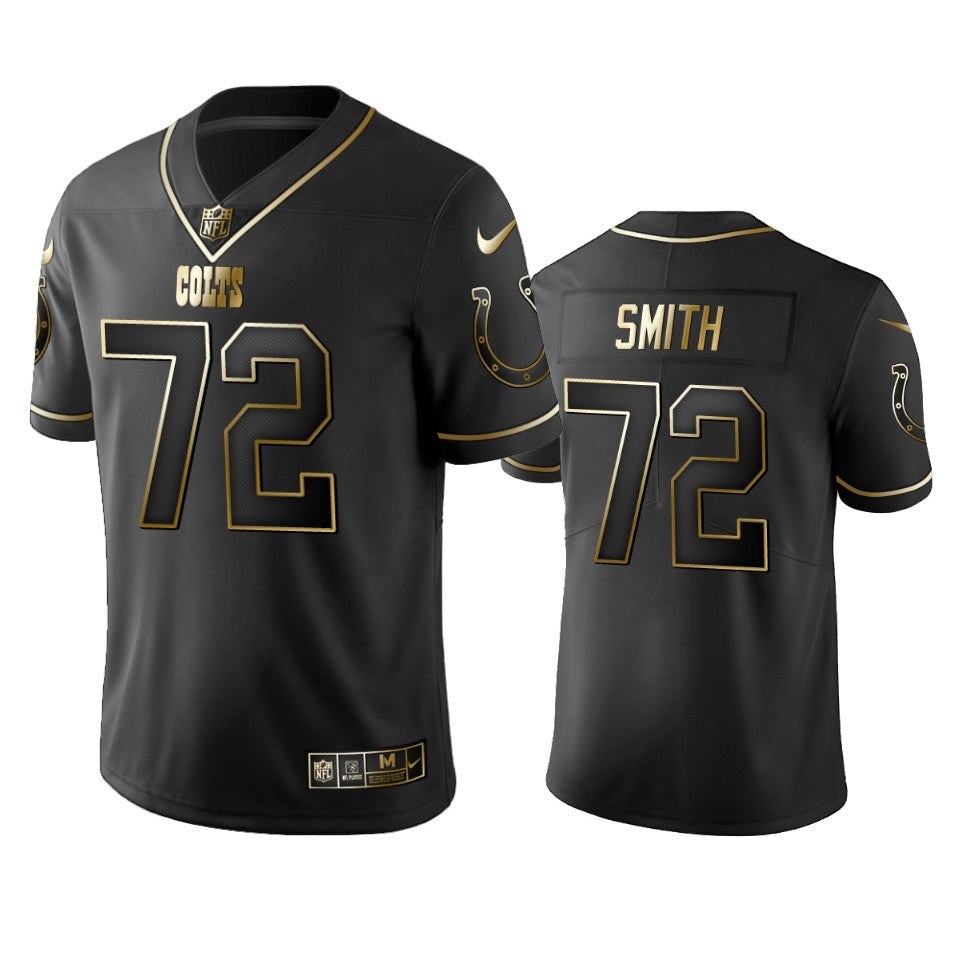 Indianapolis Colts Braden Smith Black Golden Edition 2019 Vapor Untouchable Limited Jersey Mens