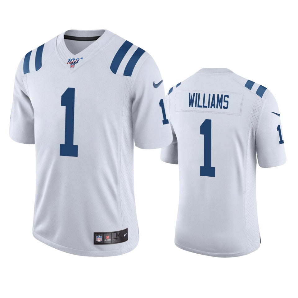 Indianapolis Colts Chad Williams White 100th Season Vapor Limited Jersey