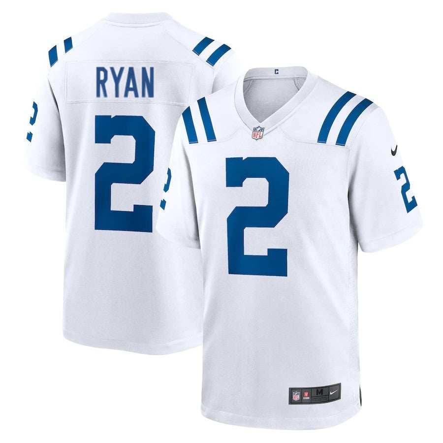 Indianapolis Colts Matt Ryan 2 Nfl American Football White Game Jersey Gift For Colts Fans