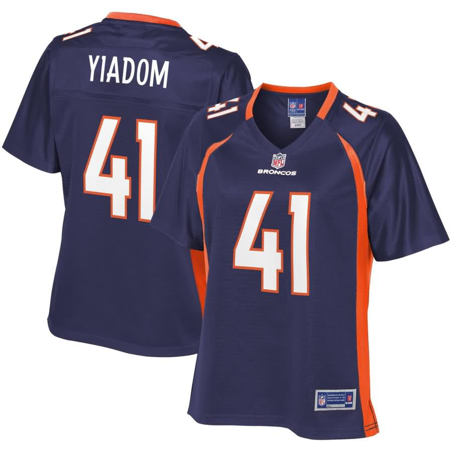 Isaac Yiadom Denver Broncos Nfl Pro Line Womens Alternate Player Jersey Navy