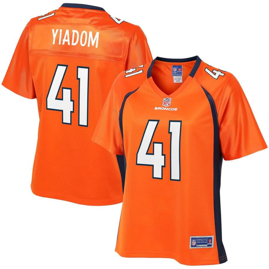 Isaac Yiadom Denver Broncos Nfl Pro Line Womens Player Jersey Orange