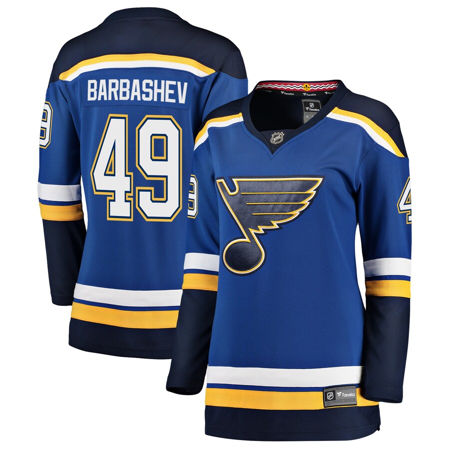 Ivan Barbashev St Louis Blues Fanatics Branded Womens Breakaway Player Jersey Blue