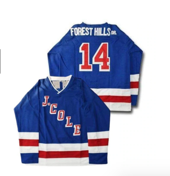 J Cole #14 Forest Hills Dr.Hockey Jersey