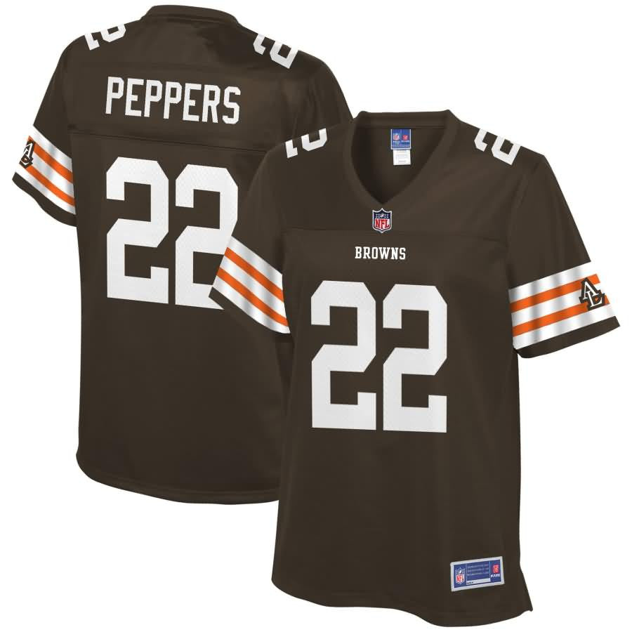 Jabrill Peppers Cleveland Browns Nfl Pro Line Womens Historic Logo Player Jersey Brown