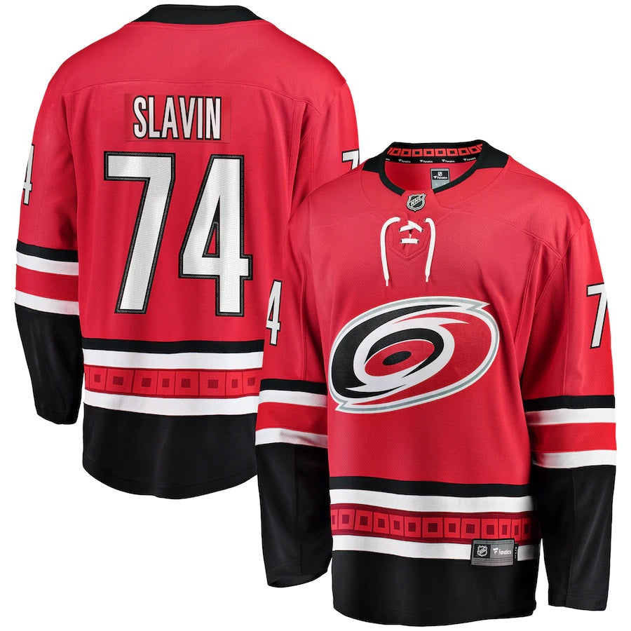 Jaccob Slavin Carolina Hurricanes Fanatics Branded Breakaway Player Jersey Red