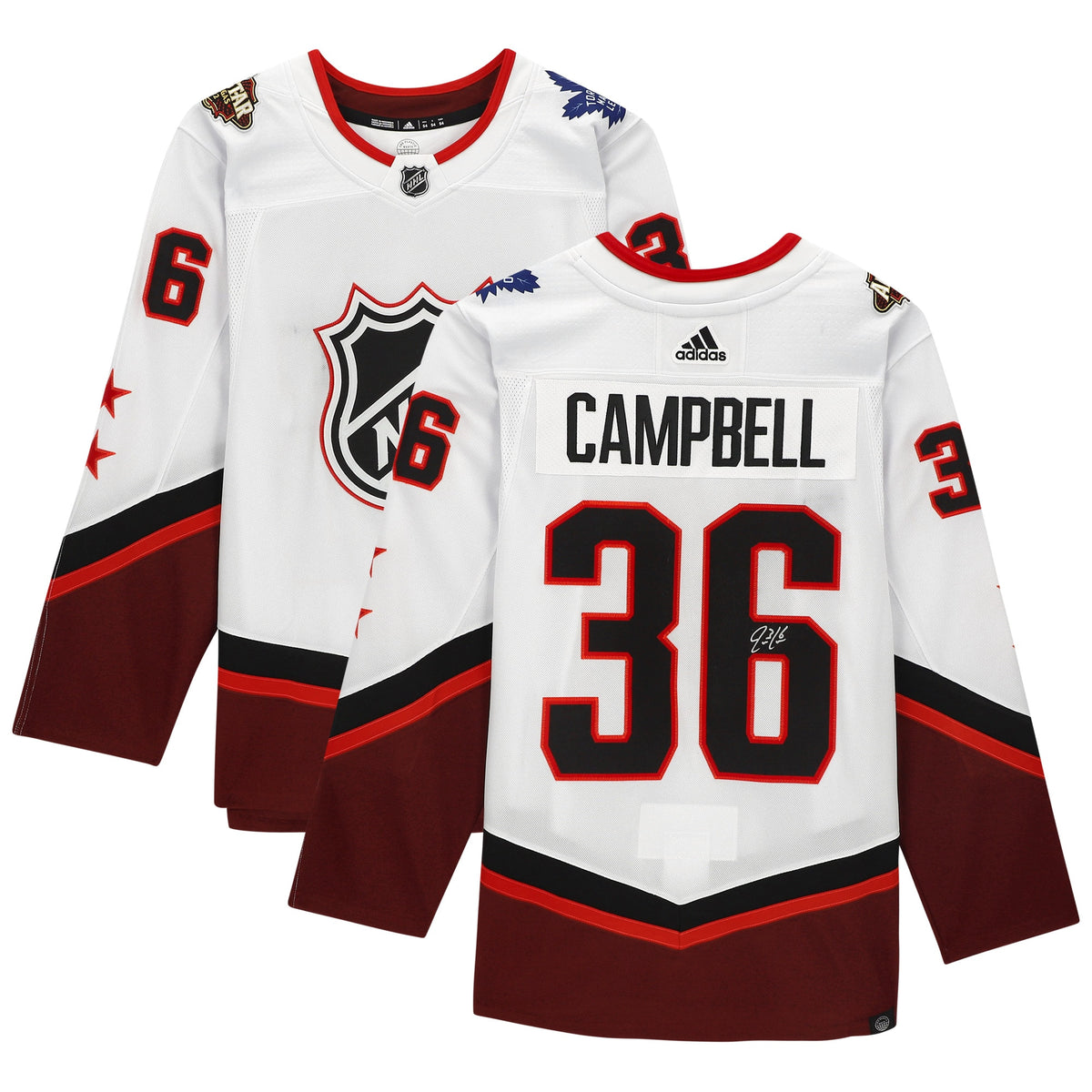 Jack Campbell Toronto Maple Leafs Autographed 2022 Nhl All star Game Jersey White