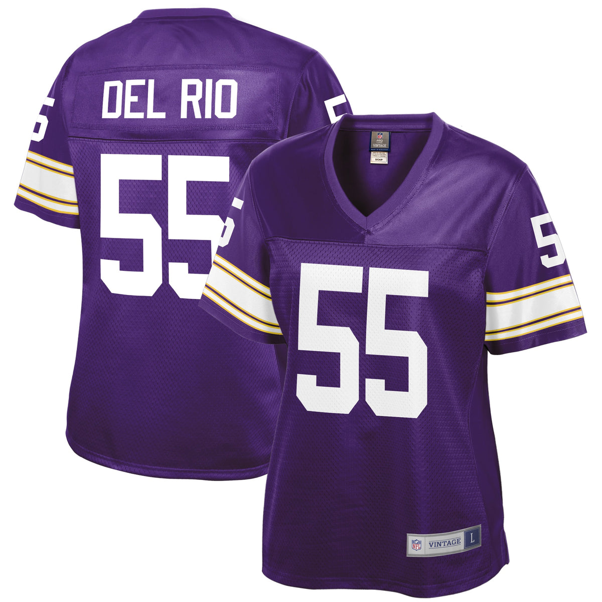 Jack Del Rio Minnesota Vikings Nfl Pro Line Womens Retired Player Jersey Purple
