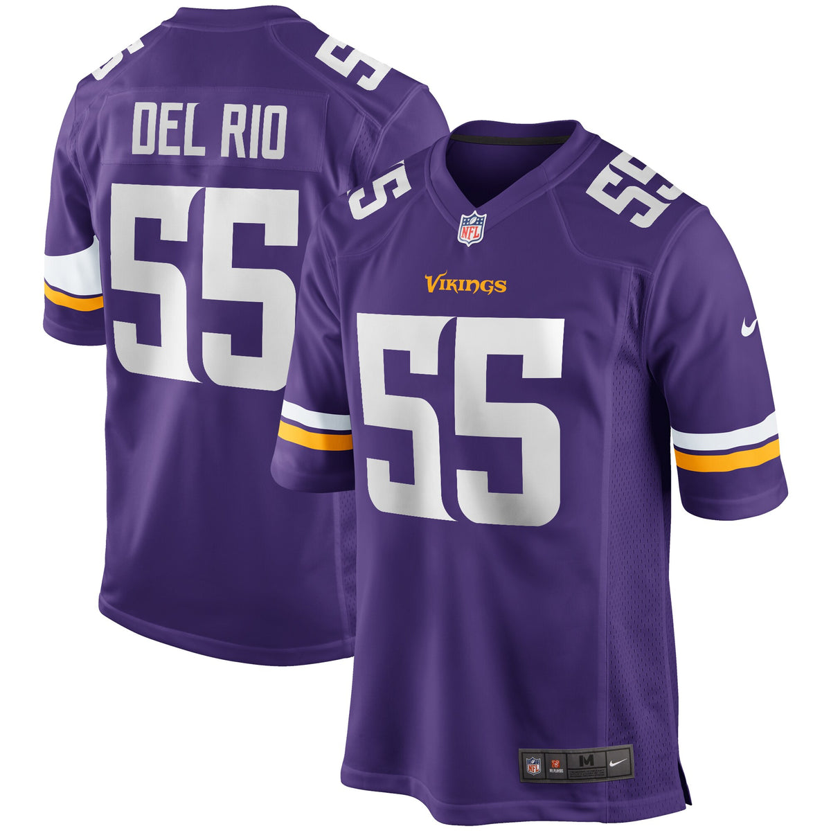 Jack Del Rio Minnesota Vikings Nike Game Retired Player Jersey Purple