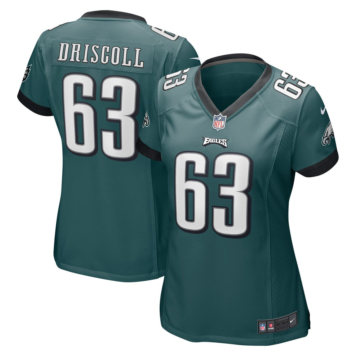 Jack Driscoll Philadelphia Eagles Nike Womens Game Jersey Midnight Green