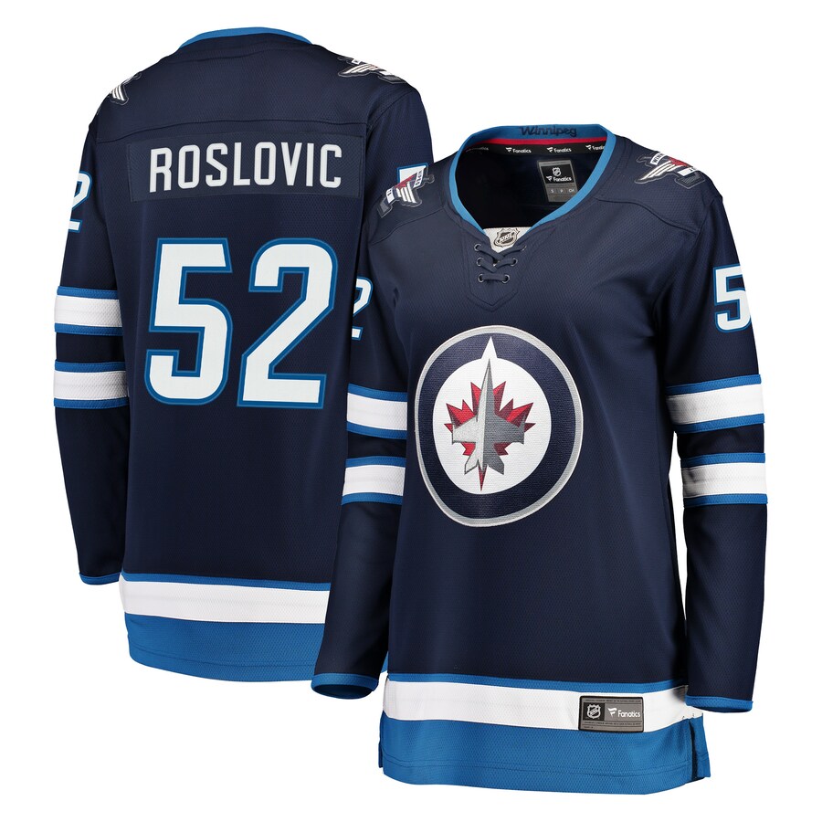 Jack Roslovic Winnipeg Jets Fanatics Branded Womens Breakaway Player Jersey Navy