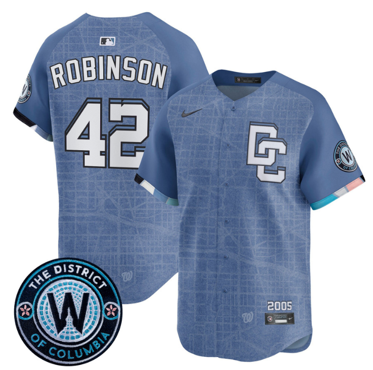 Jackie Robinson Jersey #42 Washington Nationals 2025 City Connect Premier Limite