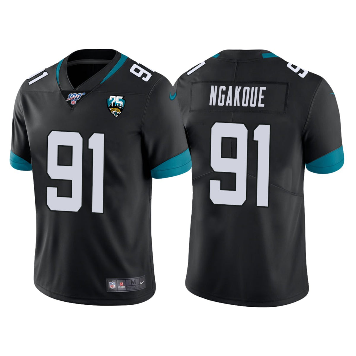 Jacksonville Jaguars 25th Anniversary Yannick Ngakoue Black Vapor Limited Jersey