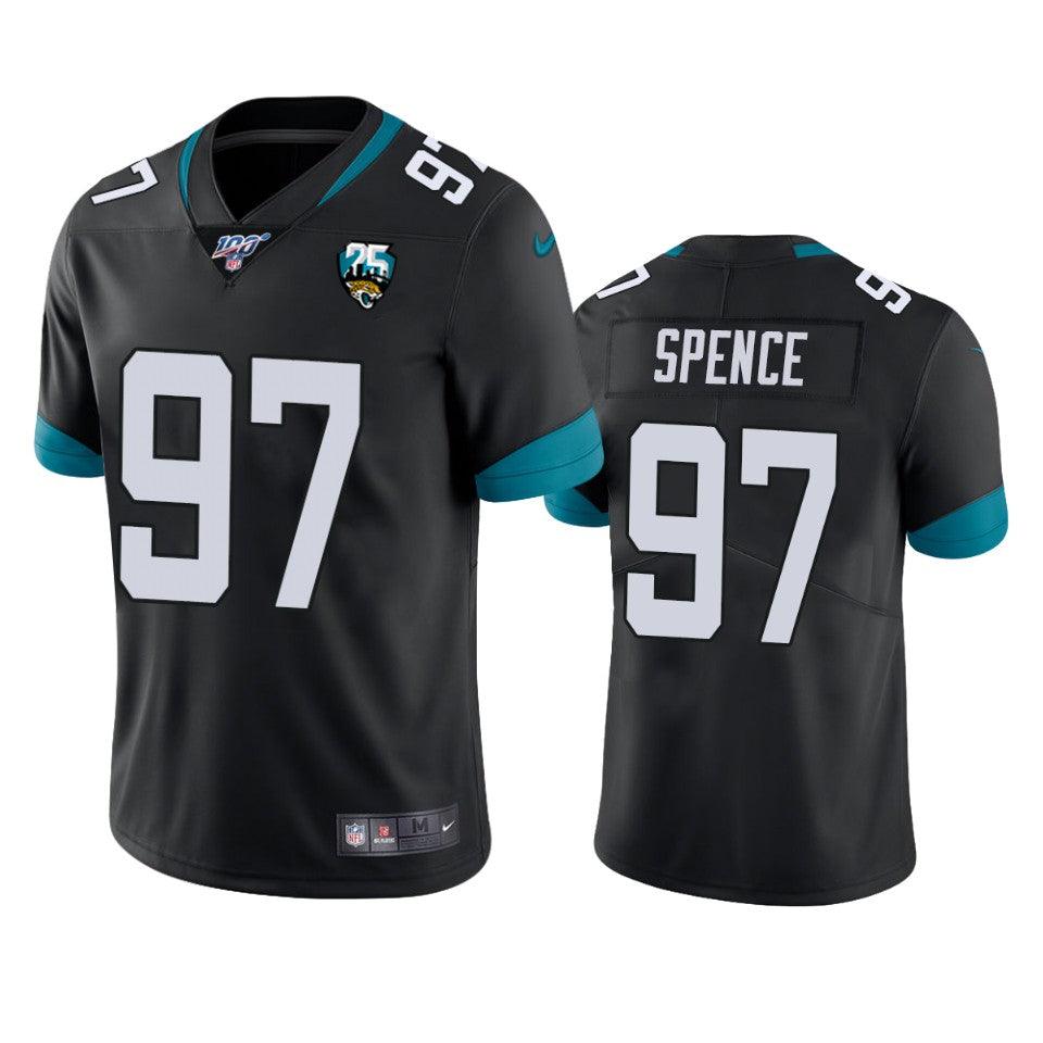 Jacksonville Jaguars Akeem Spence Black 25th Anniversary Limited Jersey