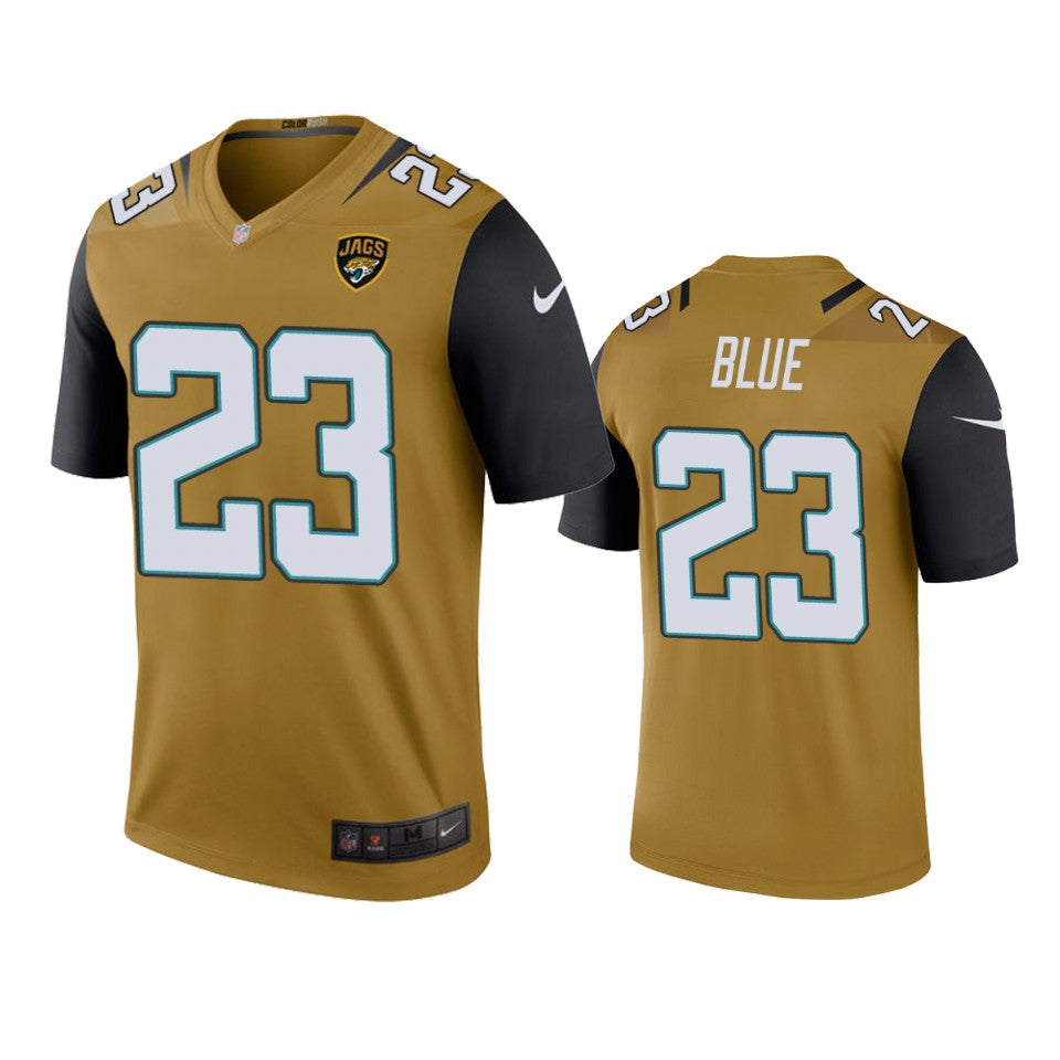 Jacksonville Jaguars Alfred Blue Bold Gold Color Rush Legend Jersey
